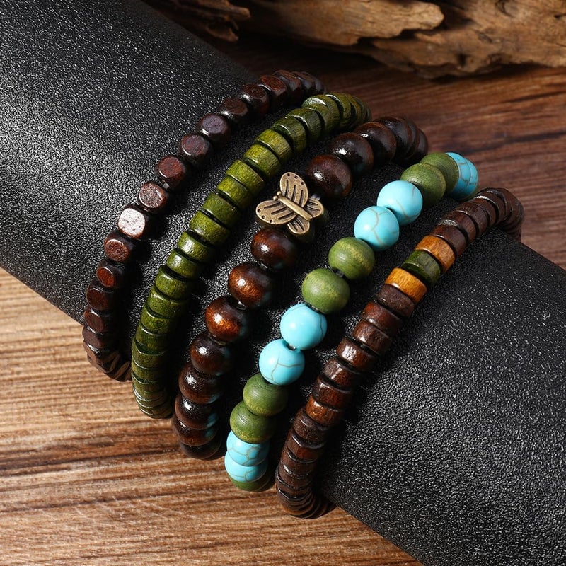 JAVMOO Gothic Bracelet Adjustable Punk Braided Leather Multilayer Grunge Set Bracelets Emo Metal Cuff Wrap Bangles Meaningful Gift - Image 3